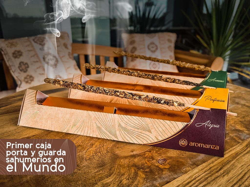 Blend Palo Santo x7 Varillas con Porta y Guarda Sahumerios - INSUMOS OESTE